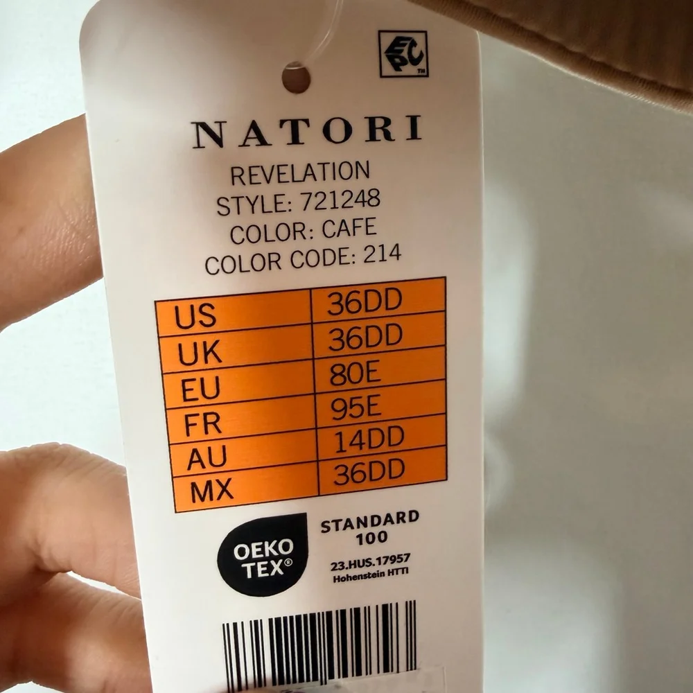 NEW with tags Natori Revelation Beige Underwire Bra 36DD
